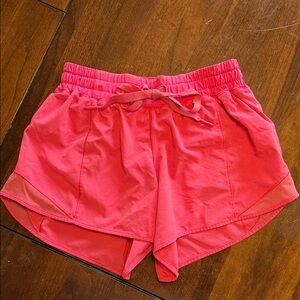 Women's Pink Lululemon Drawstring Shorts